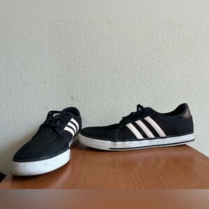 ADIDAS NEO SK LVS Label Ortholite Sneakers Black/White Skater LaceUp Size 12 Men